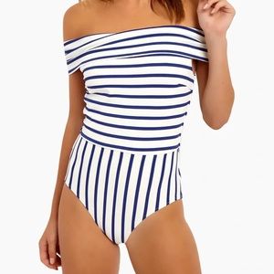 Solid & Striped Vera off the shoulder one piece